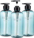 Segbeauty Shampoo Bottles with Pump, 16oz Empty Refillable Shower Bottle by Segbeauty