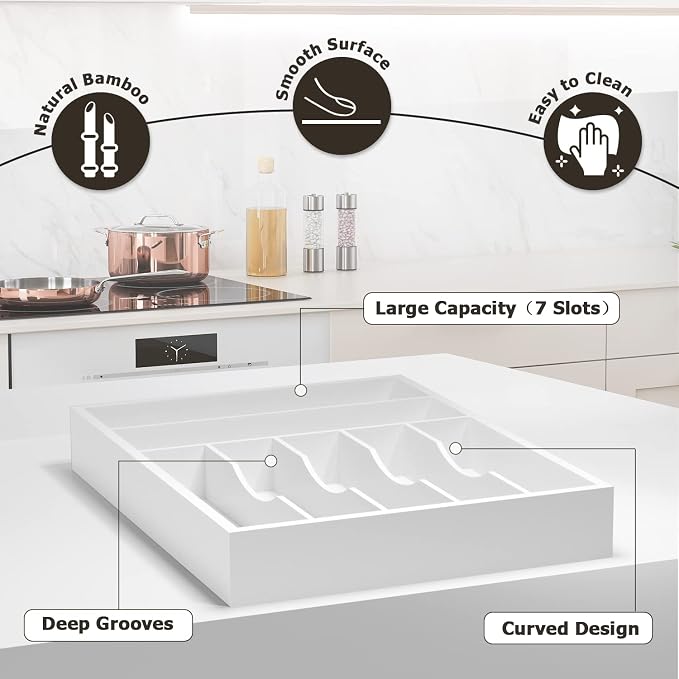 Utensil Organizer Silverware Drawer Organizer - Image 2