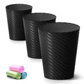 Bathroom Trash Can, 3 Pack 1.8 Gallons Small Trash Can by Lysam