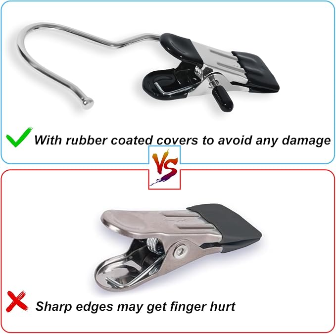 15/30/50Pcs Upgrade Double Head Clamp Dipped Clothespin - Image 5
