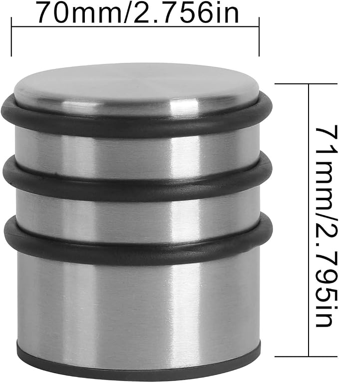 KINJOEK 3 PCS Heavy Weight Door Stopper, No DrillStainless Steel Door Stop - Image 5