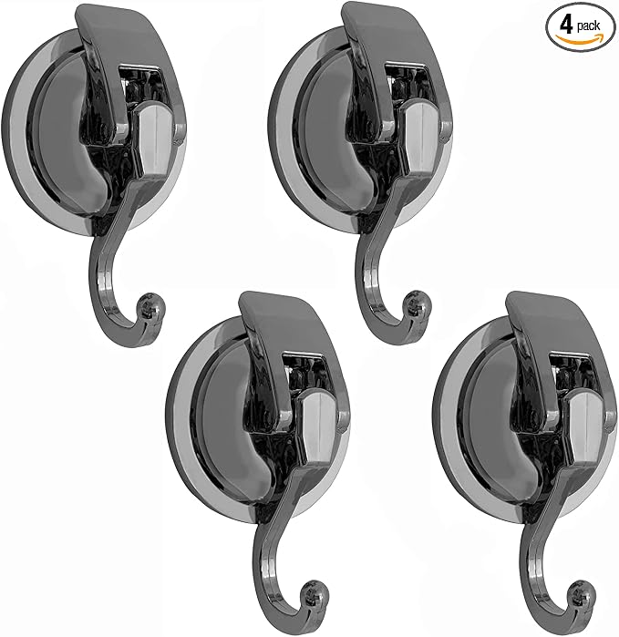 Heavy Duty Vacuum Suction Shower Hooks by YSSILADI