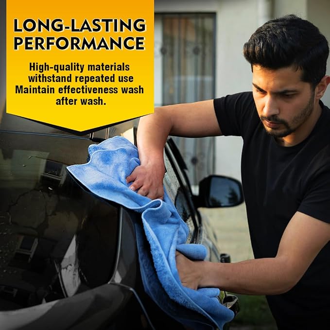 HOMEXCEL Car Drying Towels, 2 Pack Professional Microfiber Towels - Image 5