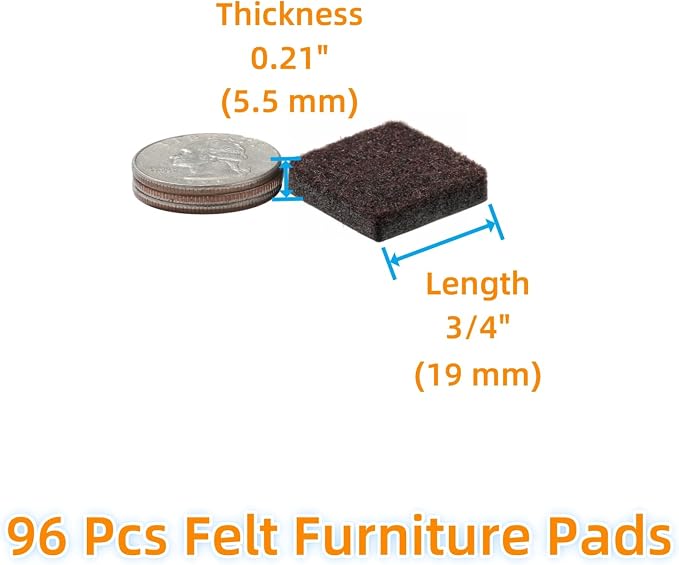 Furnigear Felt Furniture Pads for Hardwood Floors - Image 2