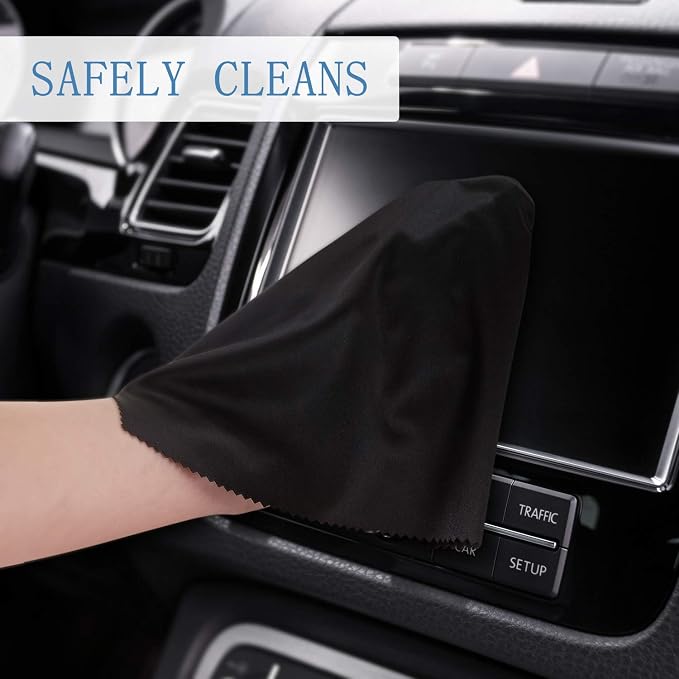 Frienda 12 Pack Large Microfiber Glass Cleaning Cloths 12 x 12 Inch Oversized - Image 4