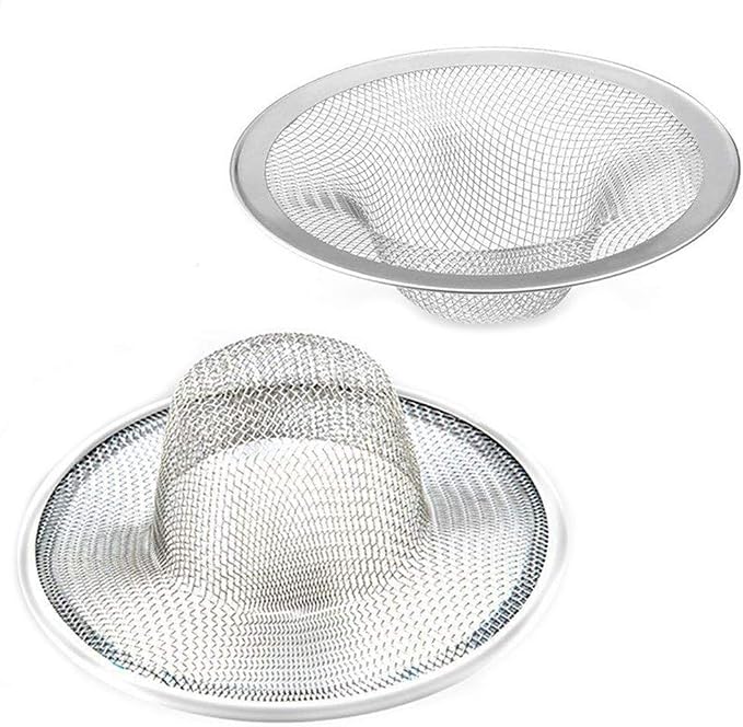 2 Pcs Heavy Duty Stainless Steel Slop Basket Filter Trap, 4.41" Top / 2.44" by BESSEEK