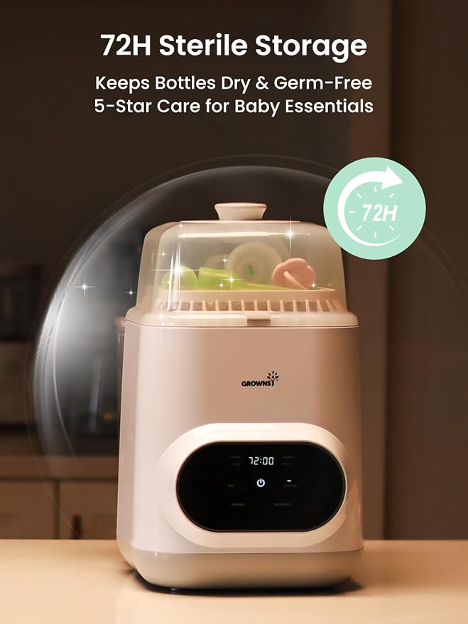 Grownsy EaseClean Bottle Washer Pro | All-in-One Bottle Washer and Sterilizer - Image 8