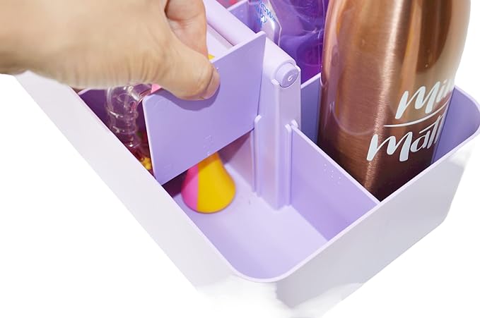 2 PACK Portable DIY 8 Dividers Durable Plastic Tote Tool & Supply Cleaning Caddy - Image 2