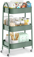 EAGMAK 3 Tier Utility Rolling Cart, Metal Storage Cart by Eagmak