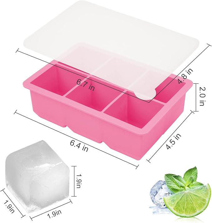 Silicone Ice Cube Trays 3 Pack - Image 3