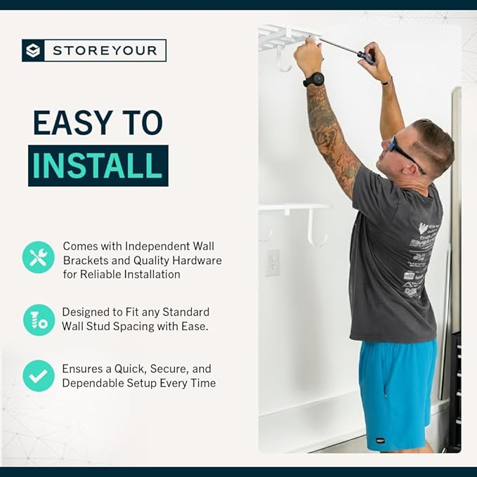 StoreYourBoard 2-Pack Heavy Duty Wall Shelves – Wall-Mounted Garage Storage - Image 3