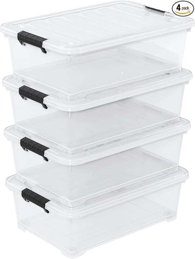 20L Under Bed Storage Containers, Closet Organizers and Storage Bins, Under Bed by Waikhomes