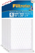 Filtrete 10x20x1 AC Furnace Air Filter, MERV 13, MPR 1900, Premium Allergen by Filtrete