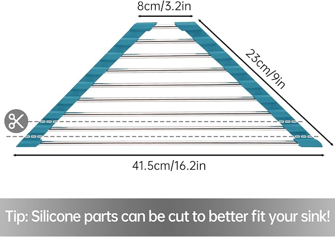 Tomorotec Triangle Roll-Up Dish Drying Rack - Image 4