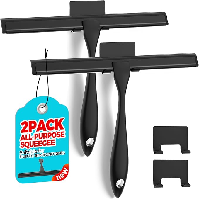 2PACK All-Purpose Shower Squeegee by ALFLOD
