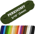 PerkHomy Cotton Rope 3/16" 100 ft Multi Purpose Utility Diamond Braided Cord by PerkHomy