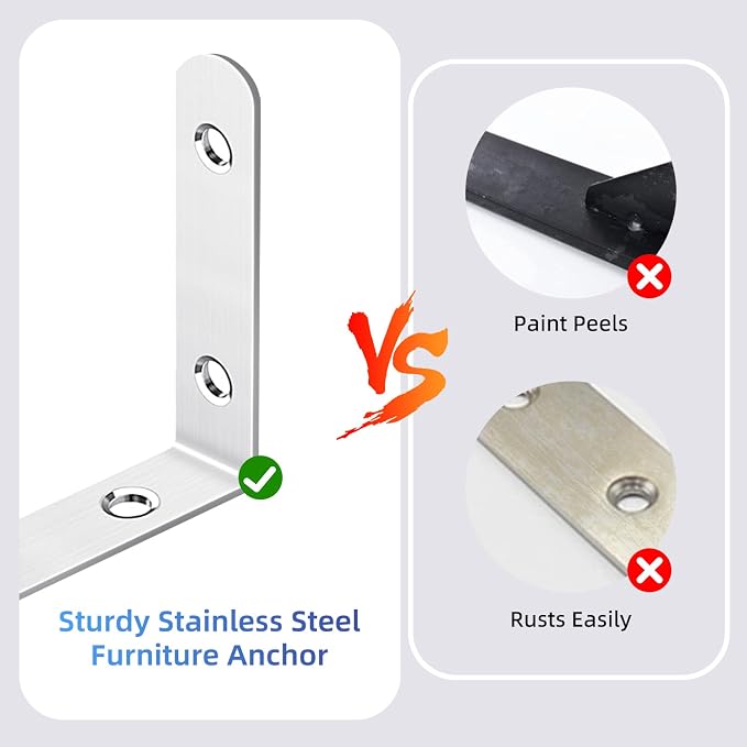 furniture anchors wall safety straps: Anti-Tip Anchor Kit Secure dresser - Image 4