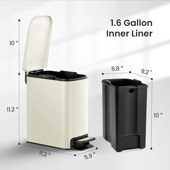 Cesun Small Bathroom Trash Can - Image 6
