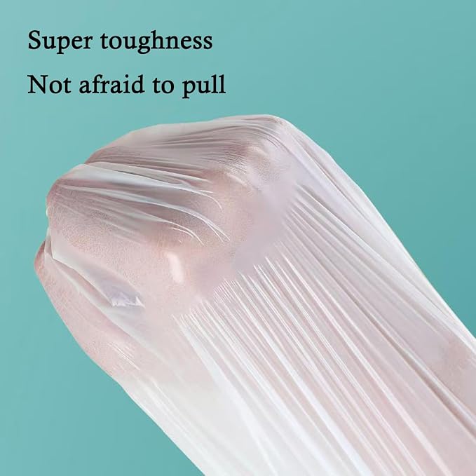 Ultra Thick Heavy Duty Plastic 16-18 Gallon Drawstring Trash Bags White Leak - Image 6