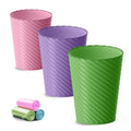 Bathroom Trash Can, 3 Pack 1.8 Gallons Small Trash Can by Lysam