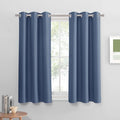 PONY DANCE Stone Blue Small Curtains by PONYDANCE