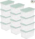 Sterilite 12 Pack Latching Box, 64 Quart, Mindful Mint by Sterilite