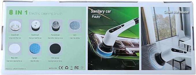 Electric Spin Scrubber, Cordless Bath Tub Power Scrubber - Image 9