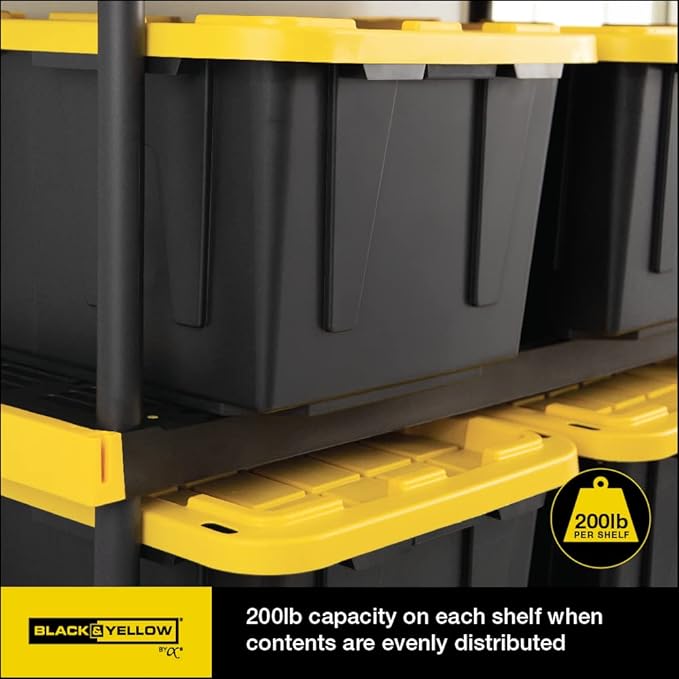 CX Black & Yellow®, Shelving Unit and Heavy Duty Storage Containers, Extremely - Image 7