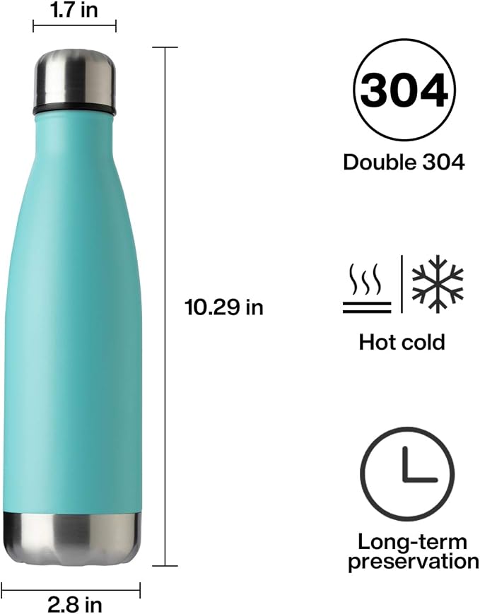 MEWAY 17oz Sport Water Bottle 4 Pack Vacuum Insulated Stainless Steel - Image 7