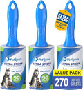 PetLovers Extra Sticky Lint Roller Value Set 270 Sheets by PetLovers