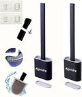 Toilet Brush with Holder Silicone Toilet Brush and Cleaning Brush by Agcldre