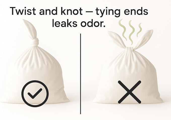BOS, Odor-Sealing Dirty Diaper Trash Bags - Image 5