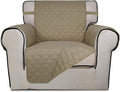PureFit Reversible Quilted Sofa Cover, Water Resistant Slipcover Furniture by PureFit
