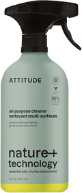 ATTITUDE All-Purpose Cleaner Spray, Natural Origin Ingredients, EWG Verified by ATTITUDE