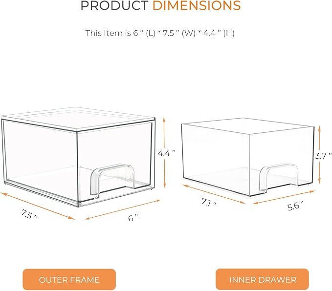 4 Pack Laundry Room Organization Storage Drawers - Image 6