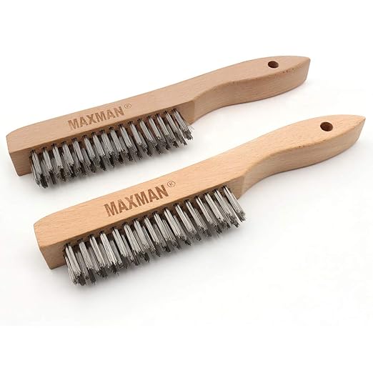 MAXMAN Wire Brush, Heavy Duty Stainless Steel Wire Brushes - Image 2