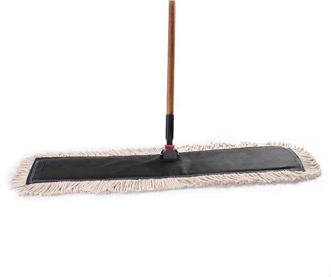 Matthew Cleaning 36'' High Strength Disposable Dust Mop Cotton Cut-end Yarn Mop - Image 6
