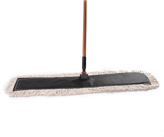 Matthew Cleaning 24'' High Strength Disposable Dust Mop Cotton Cut-end Yarn Mop - Image 6