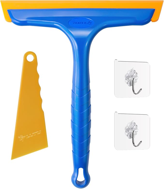 Shower Squeegee for Glass Doors, Bathroom Squeegee for Shower, Window Squeegee by LTLUTU