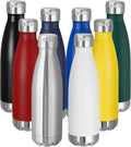 VEGOND 17oz Stainless Steel Water Bottles Bulk, Reusable Metal Sports Water by VEGOND