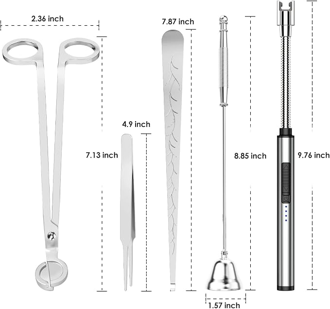 5 in 1 Candle Accessory Set, Candle Wick Trimmer Cutter, Candle Wick Dipper - Image 6