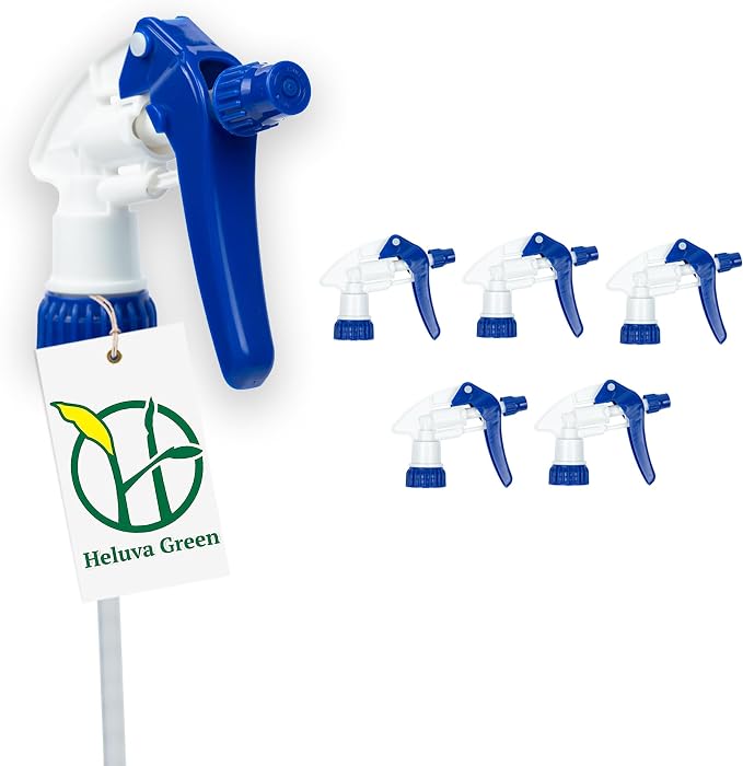 Heluva Green Spray Bottle Nozzle Replacement, Bottle Tops Only by HeluvaGreen