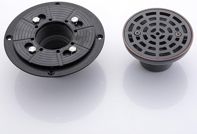 RANDOM Round Shower Drain SUS304 Stainless Steel Oil Rubbed Bronze Shower Drain - Image 9