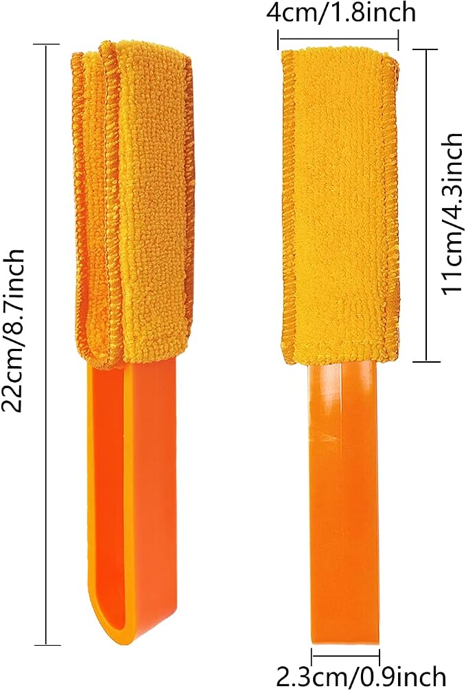 4 Pack Microfiber Blinds Duster, 4 Removable and Washable Sleeves, Cleaner - Image 2