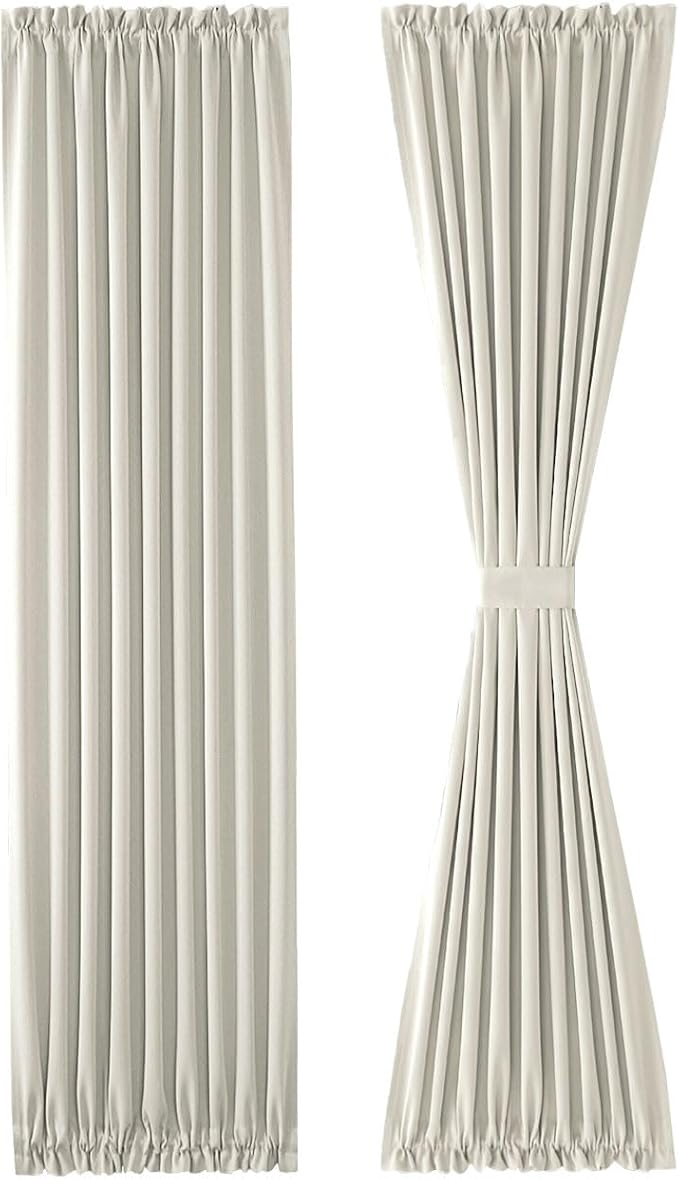 DWCN French Door Curtains – Rod Pocket Thermal Blackout Curtain - Image 8