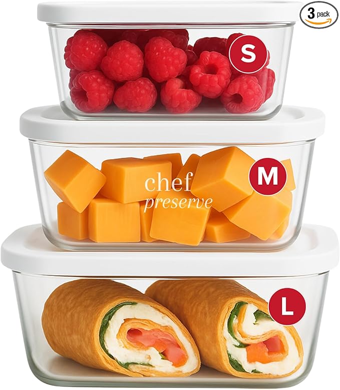 Chef Preserve Glass Vacuum Seal Containers by ChefPreserve