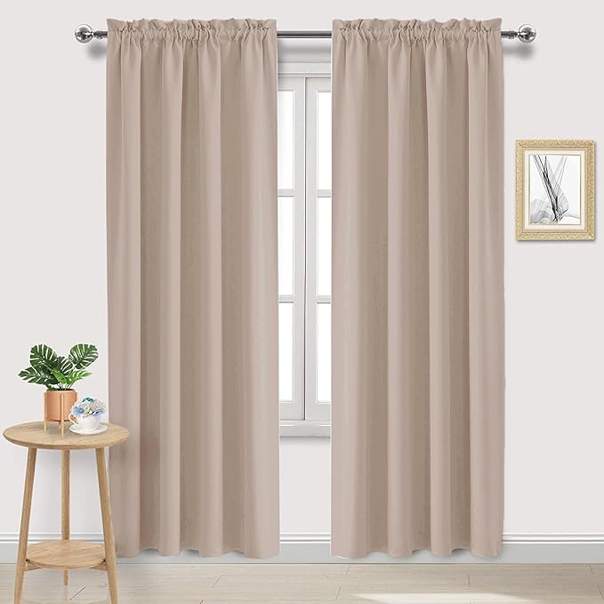 DWCN Blackout Curtains for Living Room Thermal Insulated, Energy Saving & Noise by DWCN