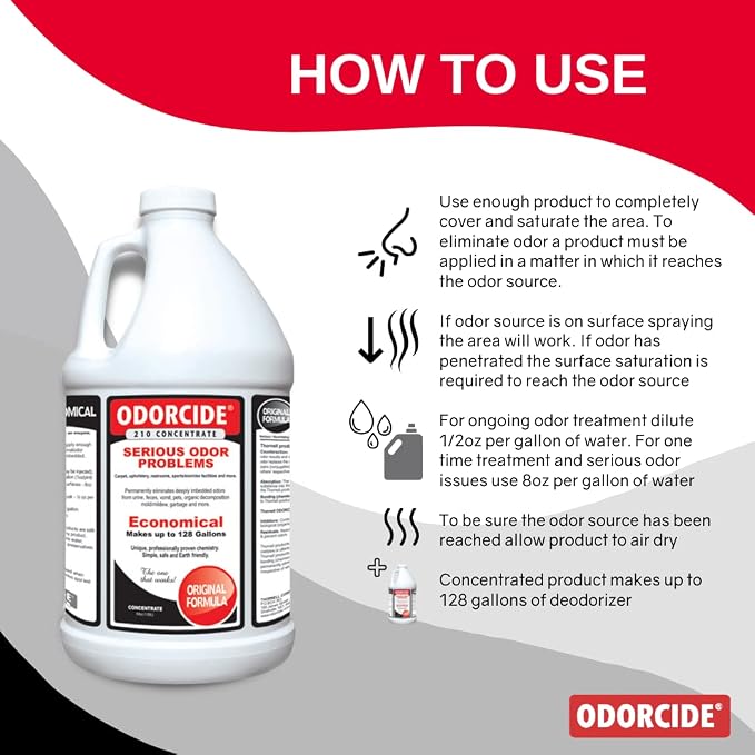 Odorcide 210 Original ScentHalf Gallon Size - Image 2