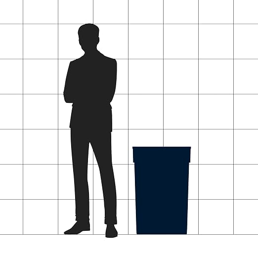 23 Gallon Blue Recycle Slim Jim Trash Can - Image 2