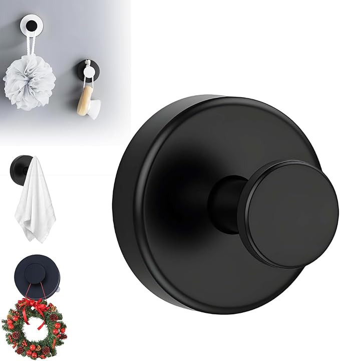Suction Cup Hooks for Wreaths, 2025 New No Drill Suction Cup Hooks on Glass by ANYSENTHome